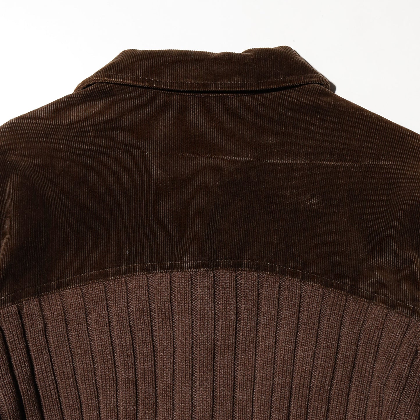 vintage esprit corduroy combi knit trucker jacket