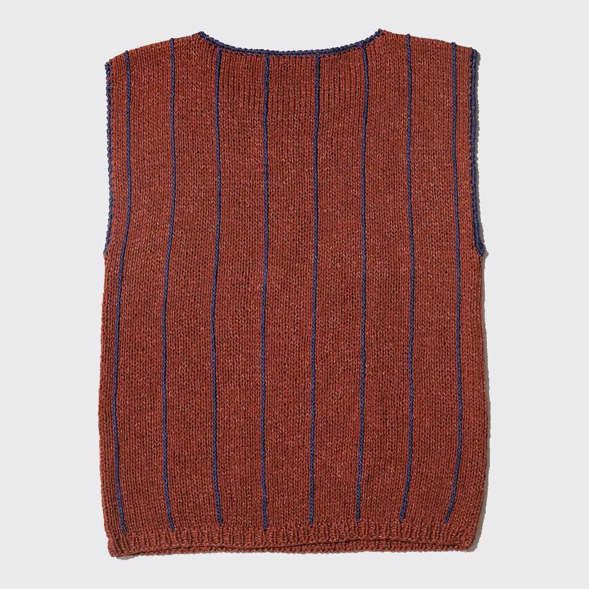 vintage stripe hand knit vest