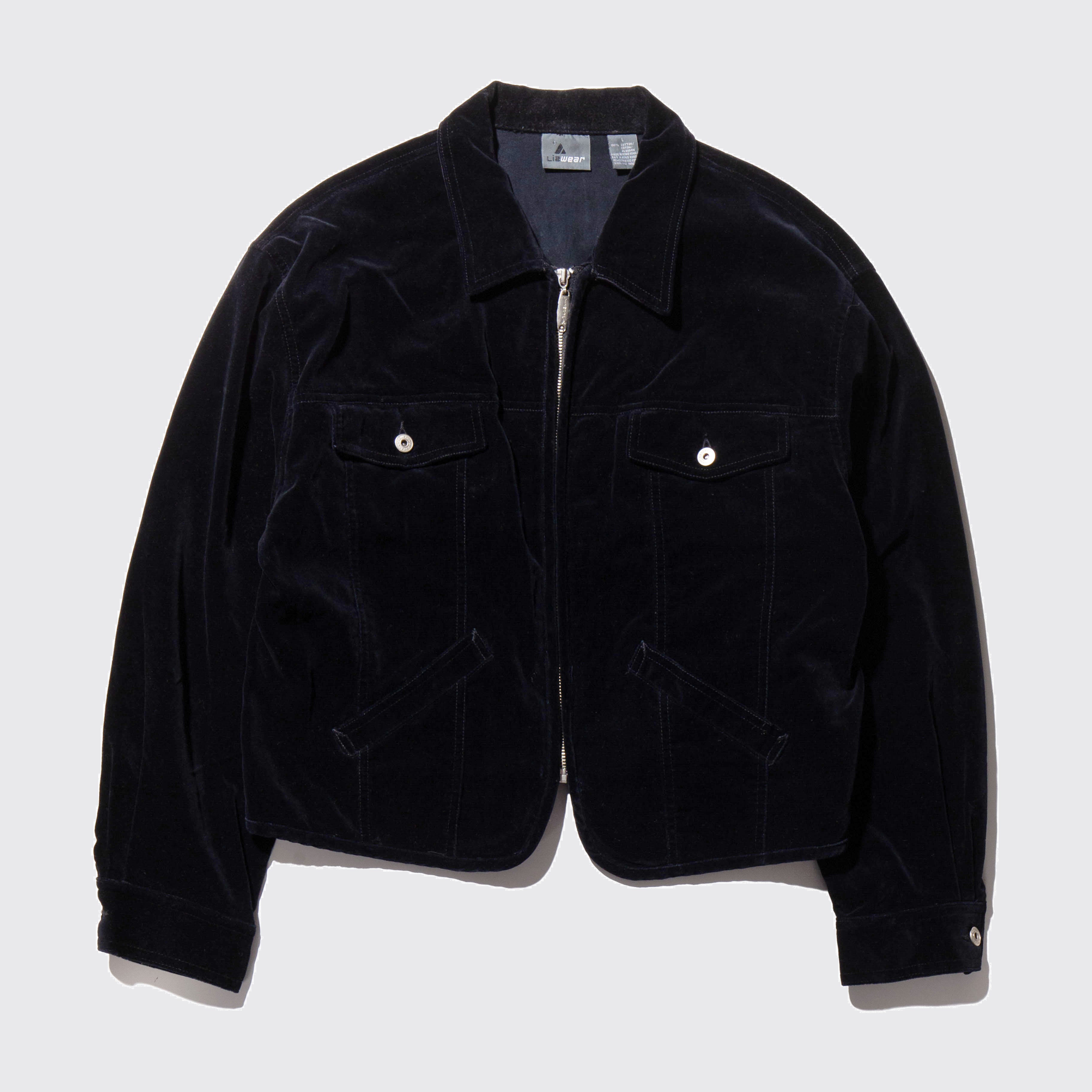 vintage velvet zipped jacket – NOILL