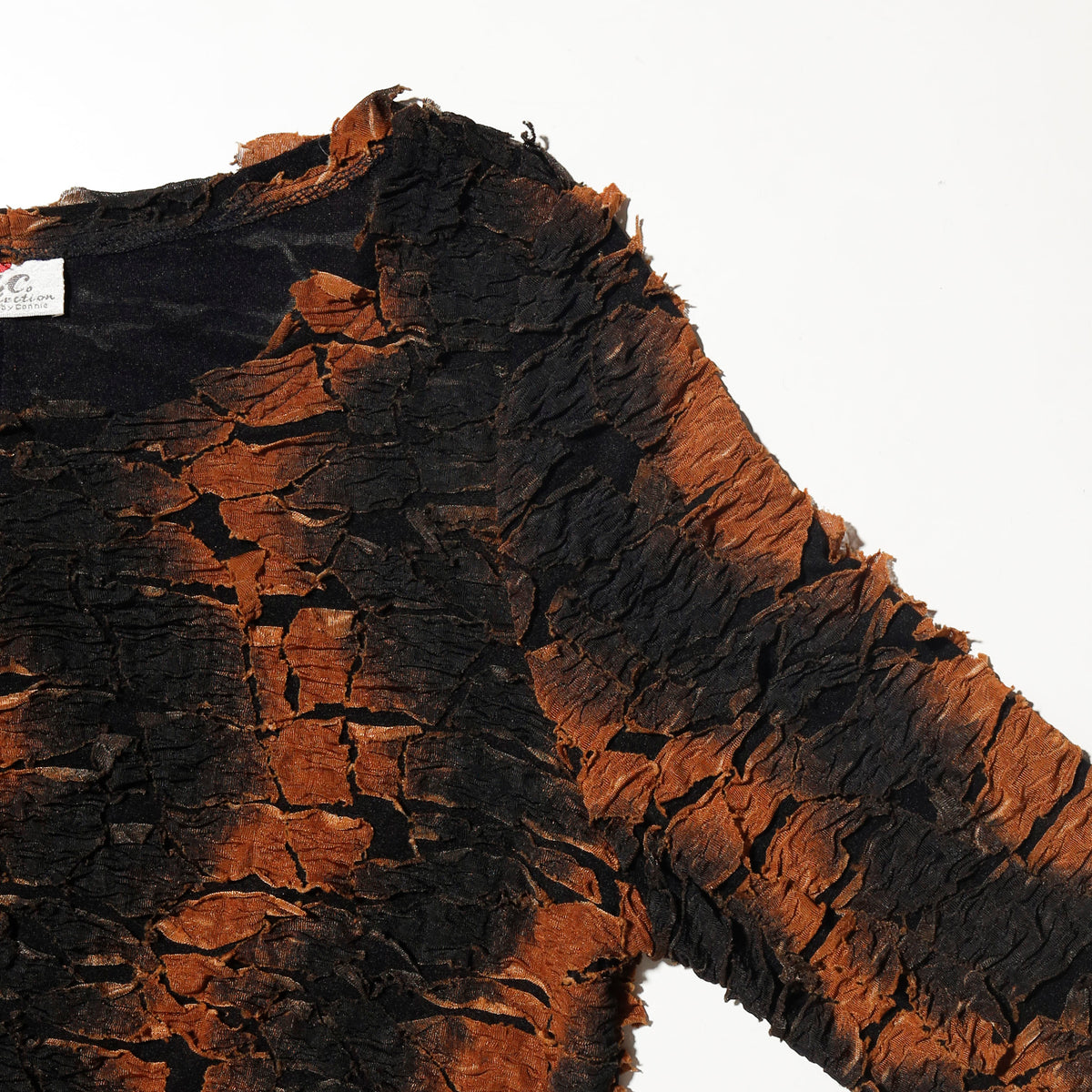 vintage asymmetry distressed cut sew