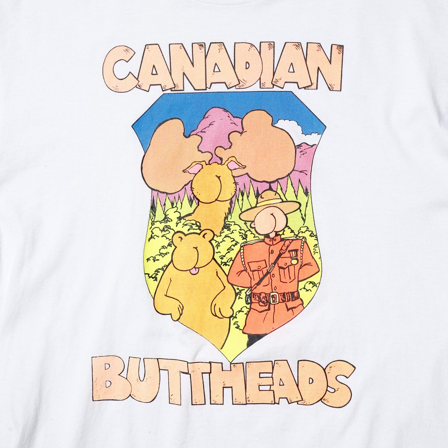 vintage 90s "canadian buttheads" vacation t-shirt