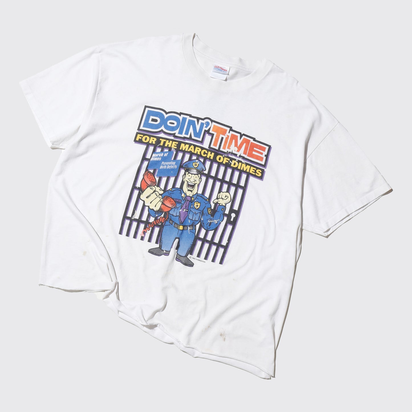 vintage 1995's march of dimes charity t-shirt