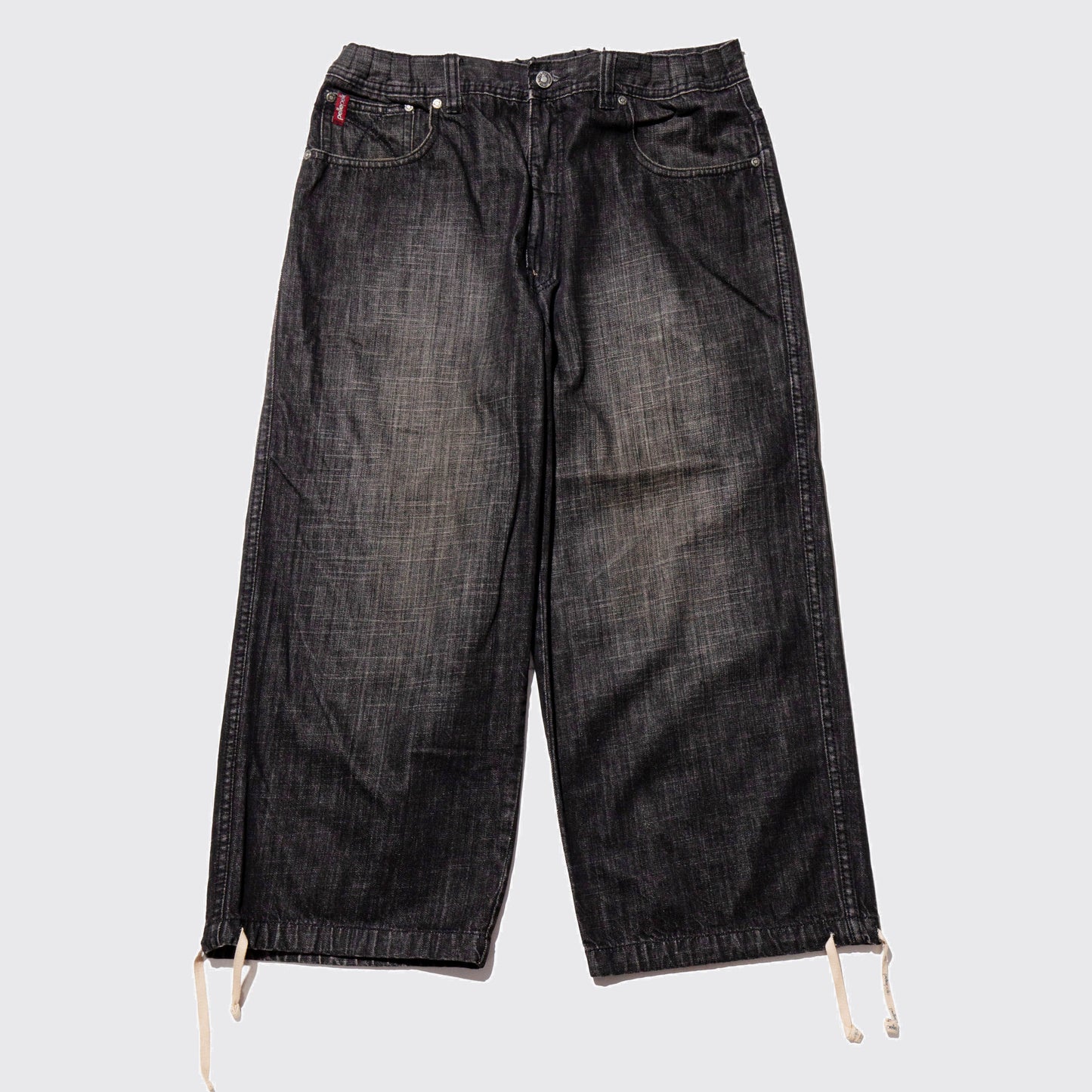 vintage pelle pelle fade cropped baggy shorts
