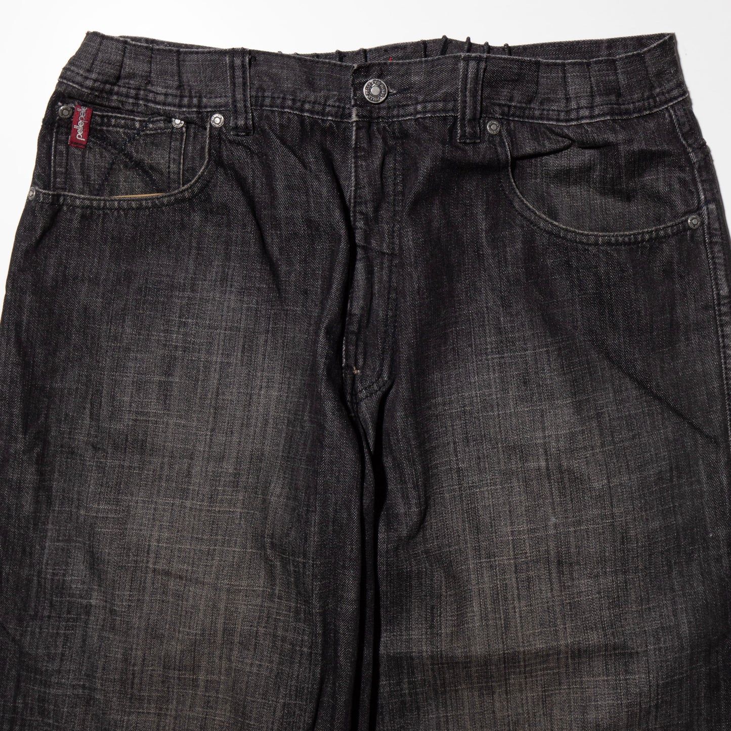 vintage pelle pelle fade cropped baggy shorts