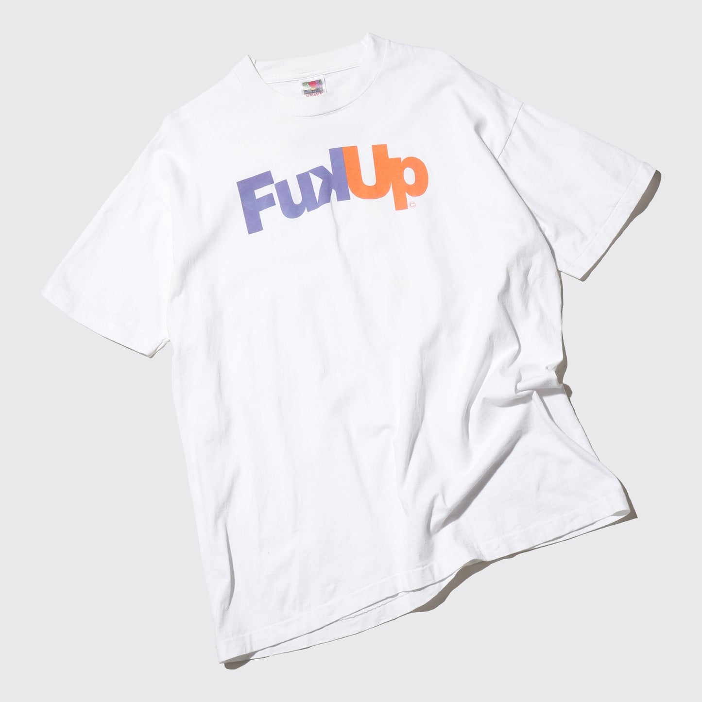 vintage 90's palazzo "f*ck up" parody t-shirt