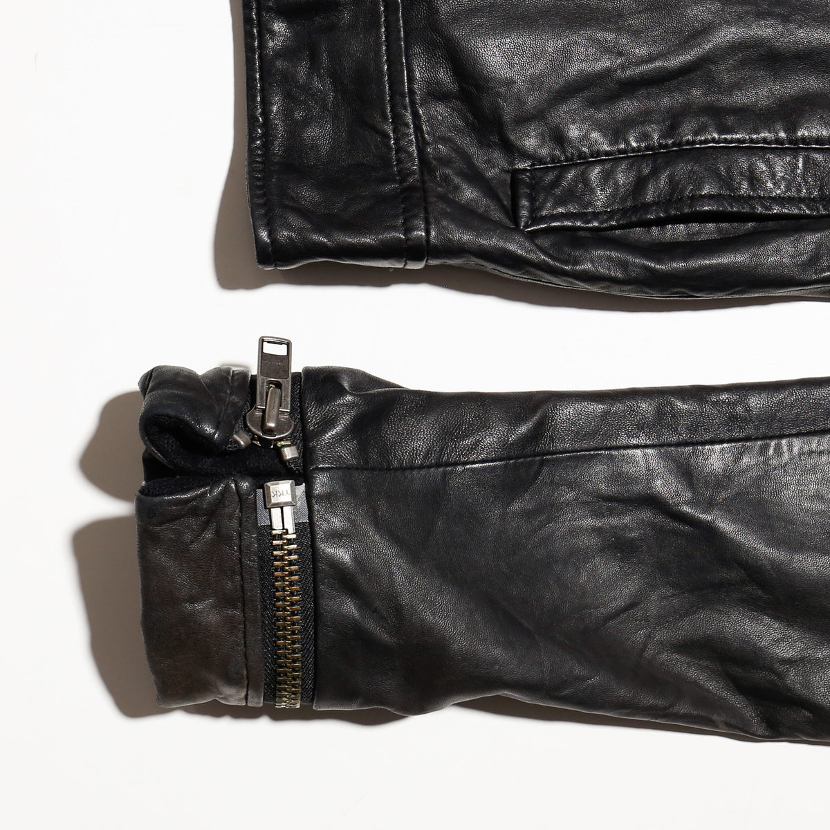 vintage 08ss allsaints field leather jacket