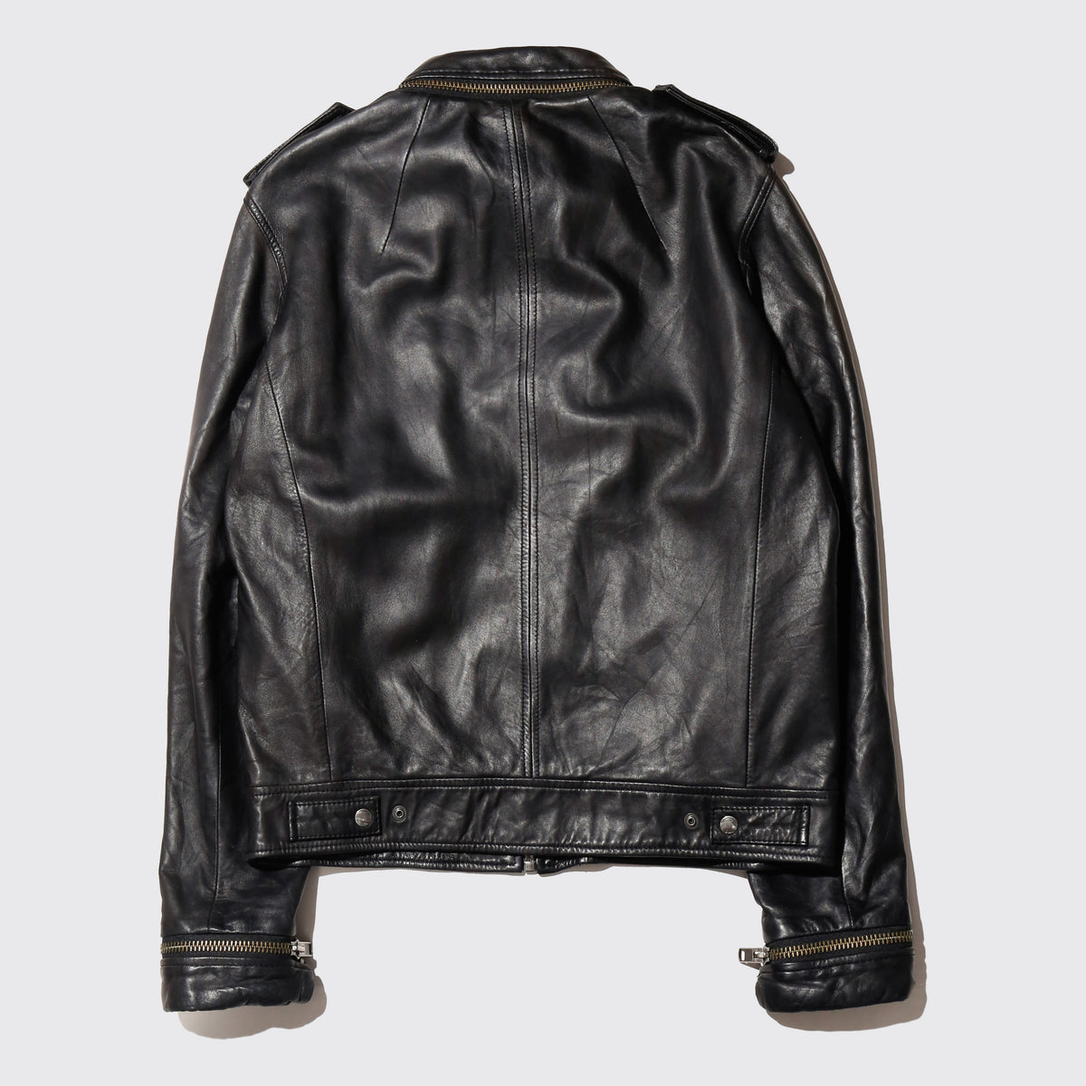 vintage 08ss allsaints field leather jacket