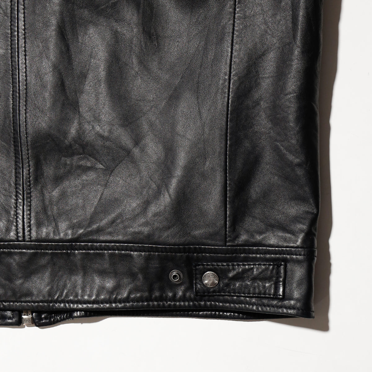 vintage 08ss allsaints field leather jacket