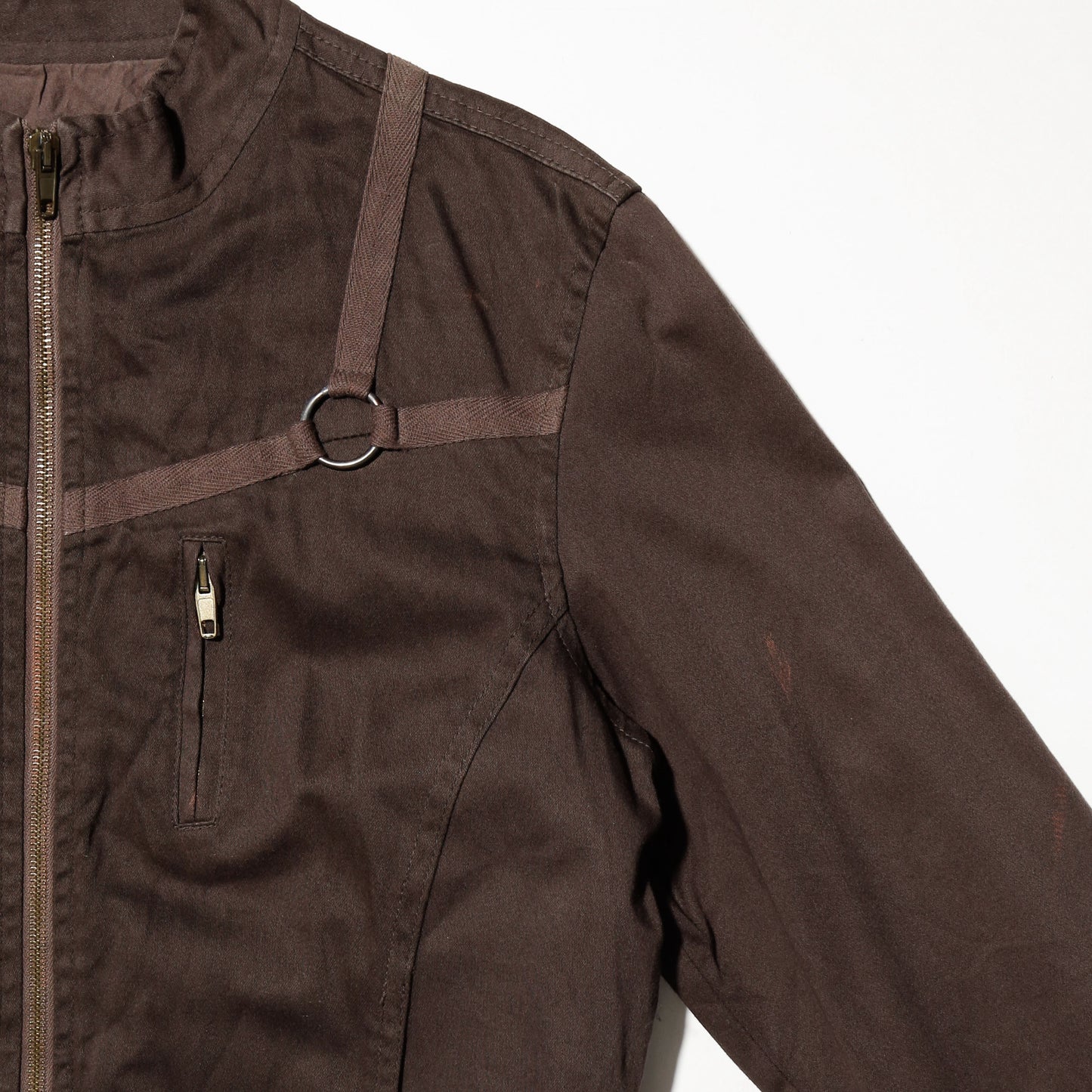 vintage cropped parachute jacket