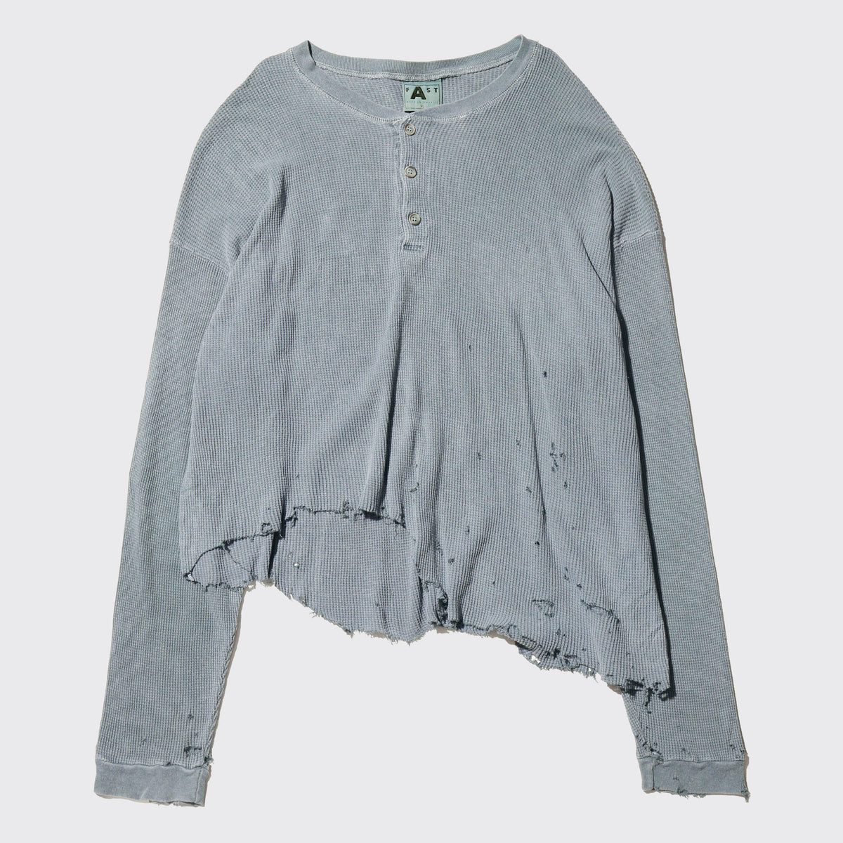 *one-off broken henry neck thermal cut sew