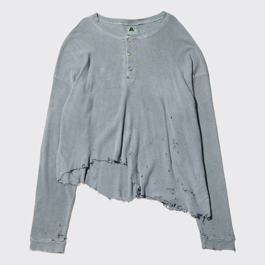 *one-off broken henry neck thermal cut sew