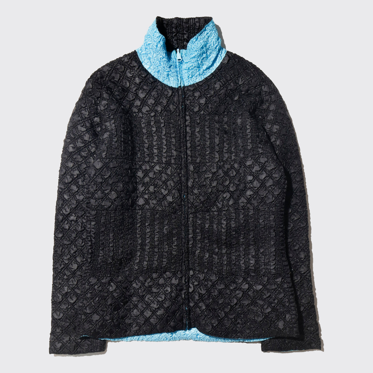 vintage reversible ice blue wrinkle jacket