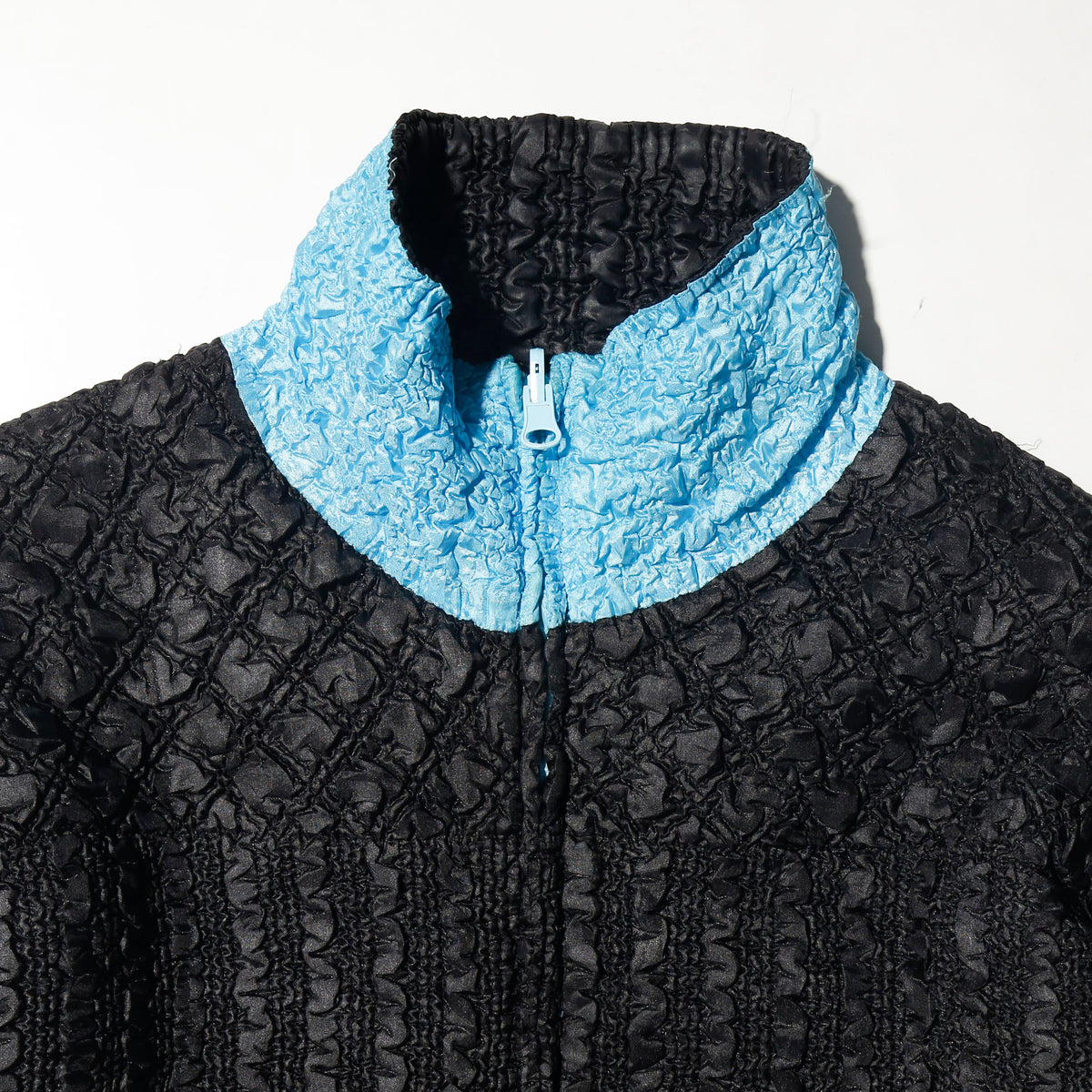 vintage reversible ice blue wrinkle jacket