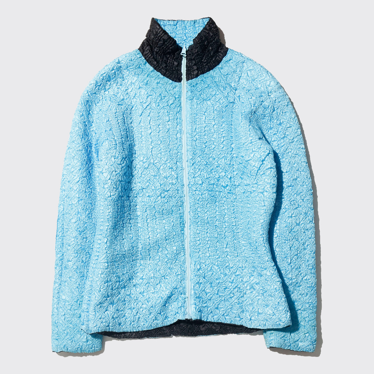 vintage reversible ice blue wrinkle jacket