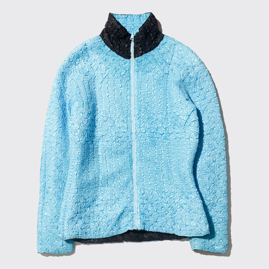 vintage reversible ice blue wrinkle jacket