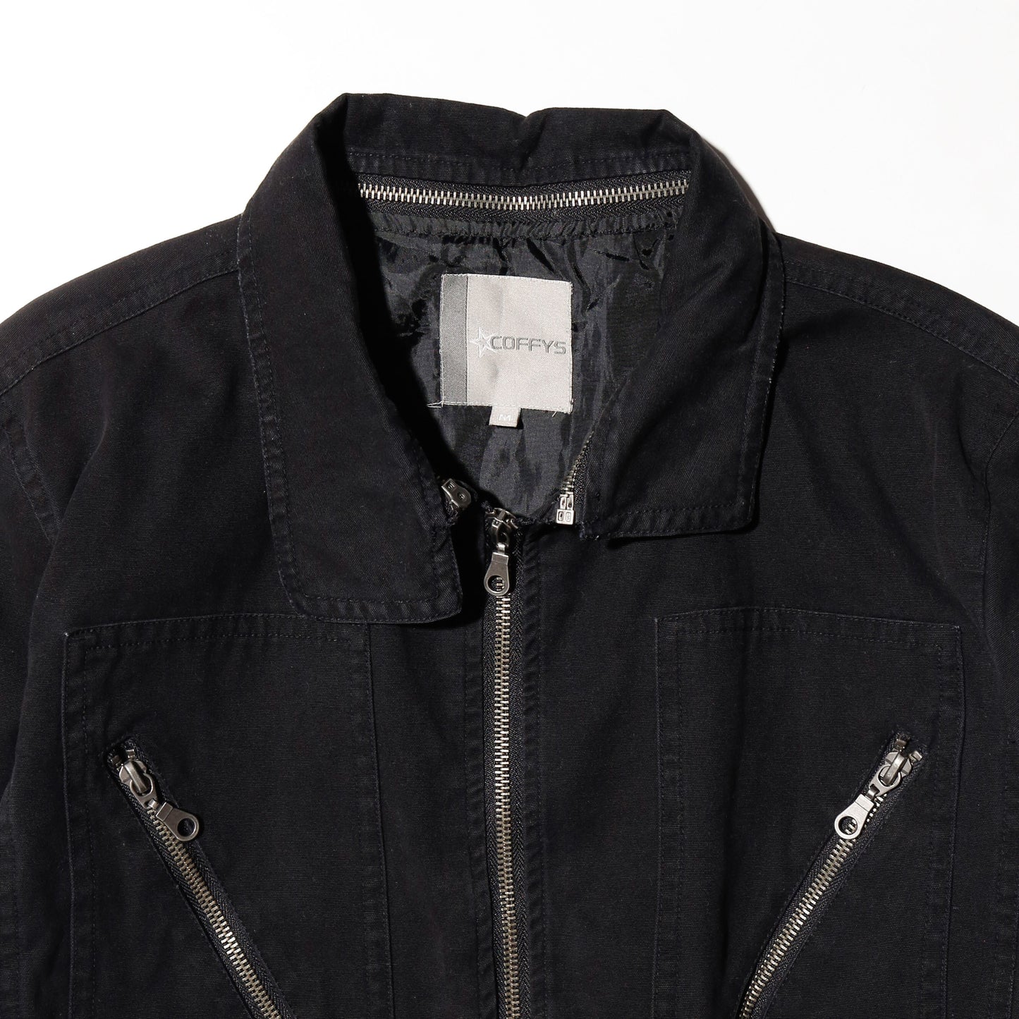 vintage cropped riding jacket, detachable collar