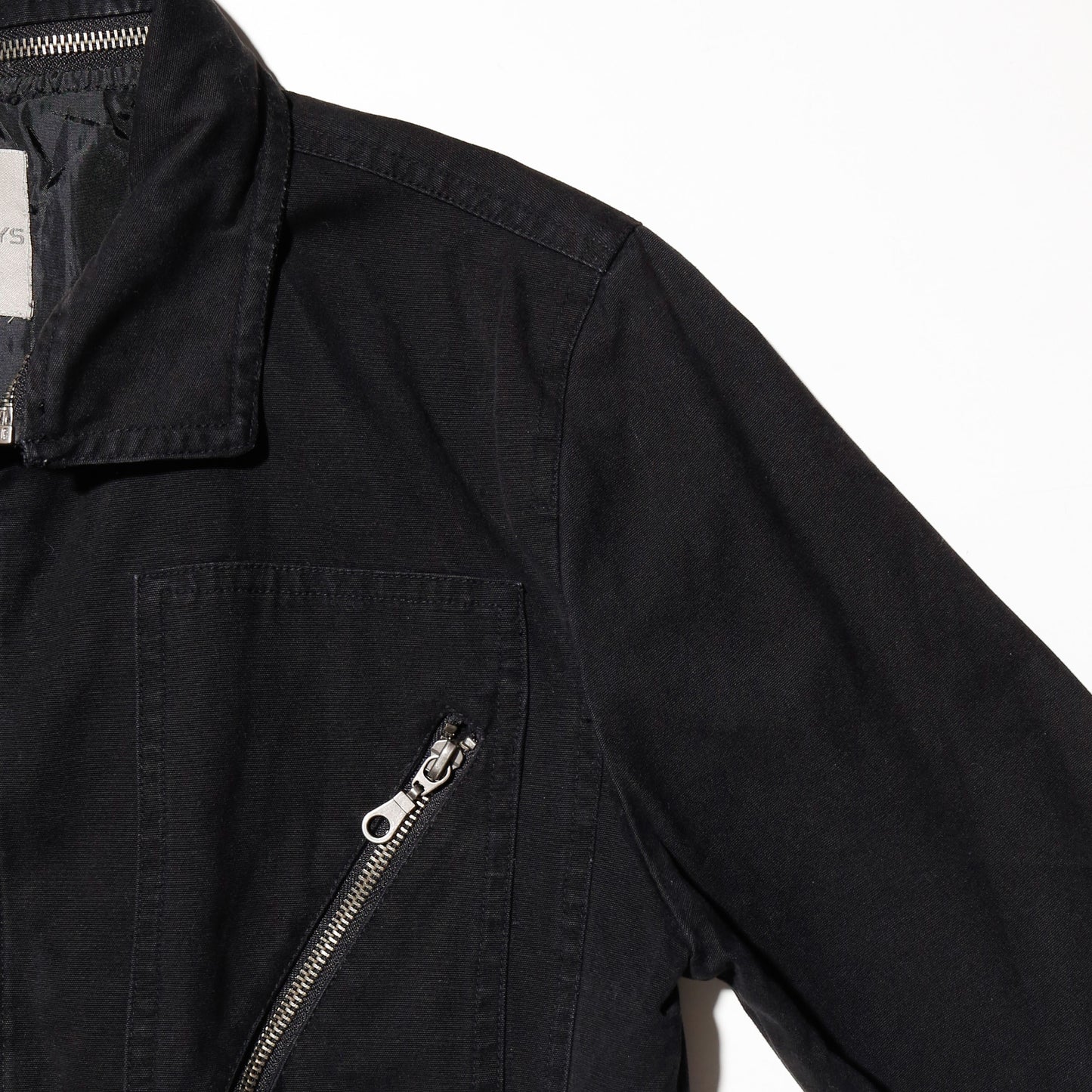 vintage cropped riding jacket, detachable collar