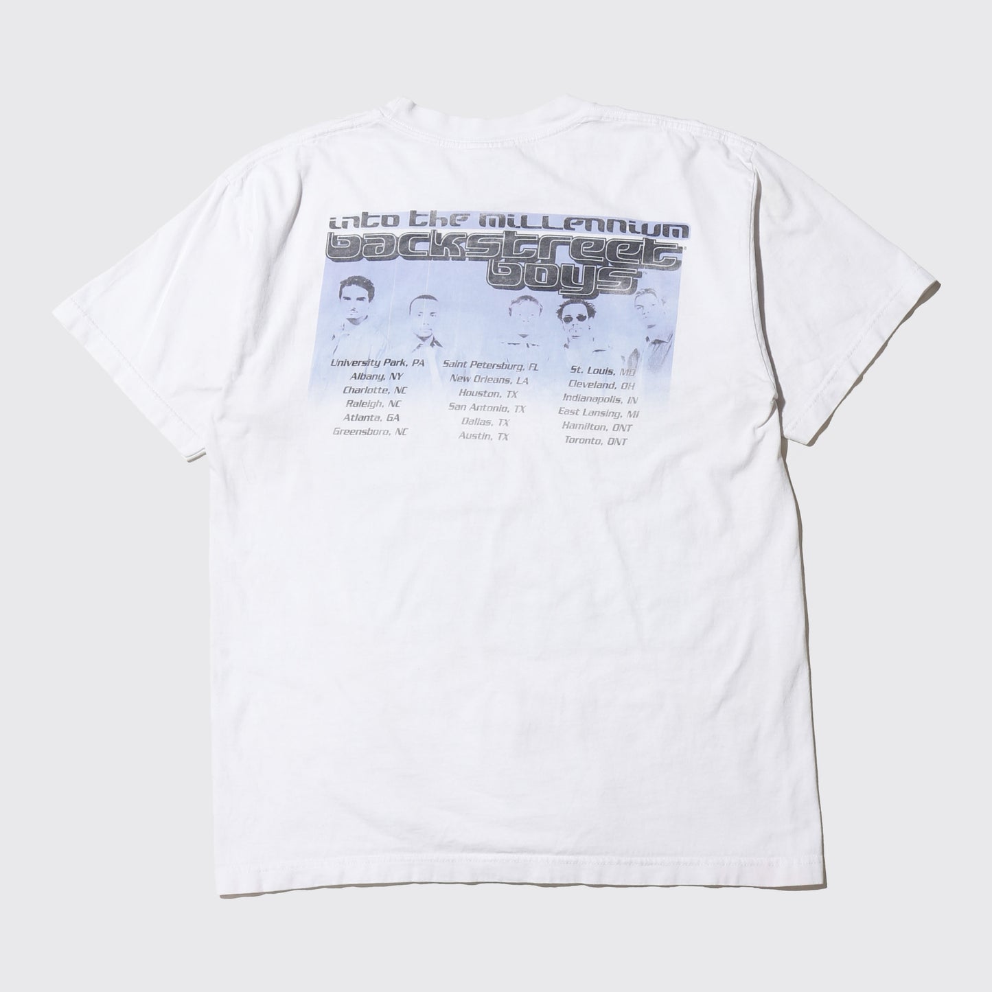 vintage 1999's Backstreet Boys "into the millennium" tour t-shirt