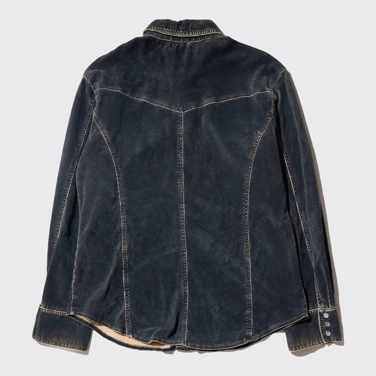 vintage distressed textured western shirt