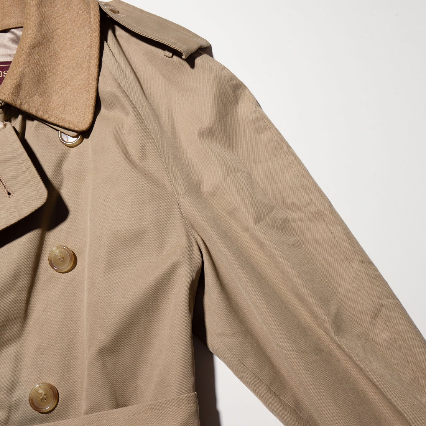 vintage chaps ralph lauren trench coat , detachable collar/liner
