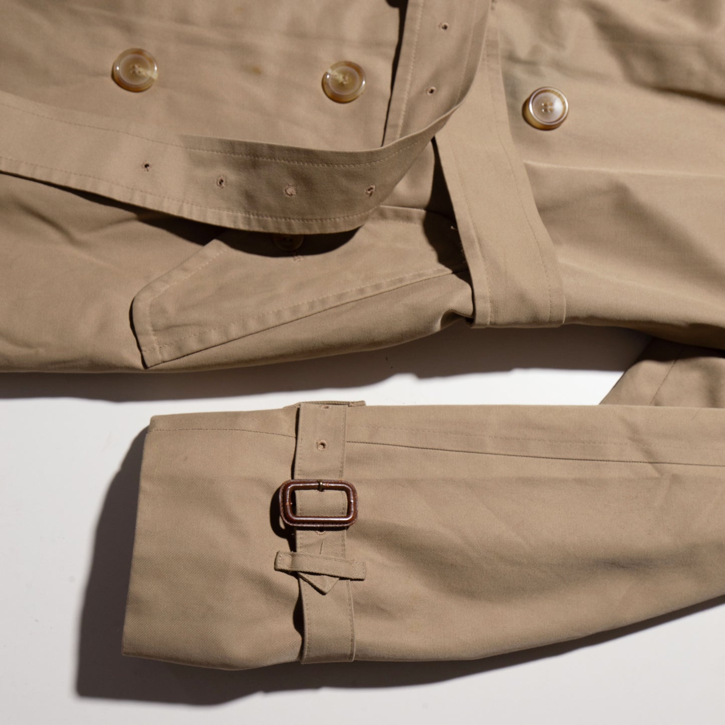 vintage chaps ralph lauren trench coat , detachable collar/liner