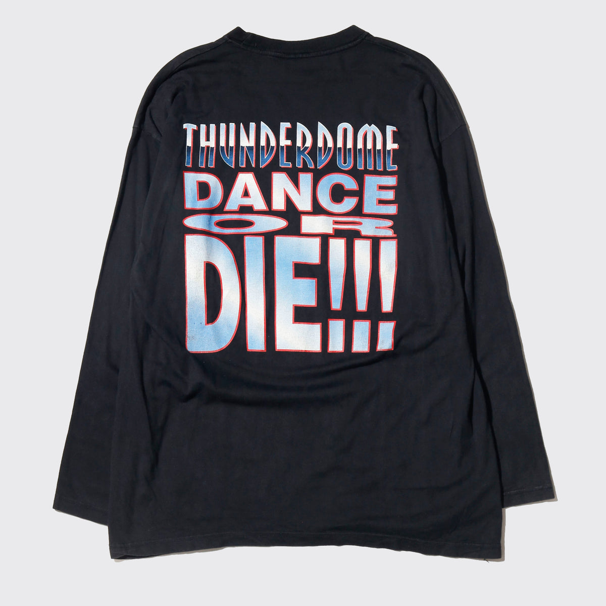 vintage 1996's thunderdome "dance or die!!!" l/s