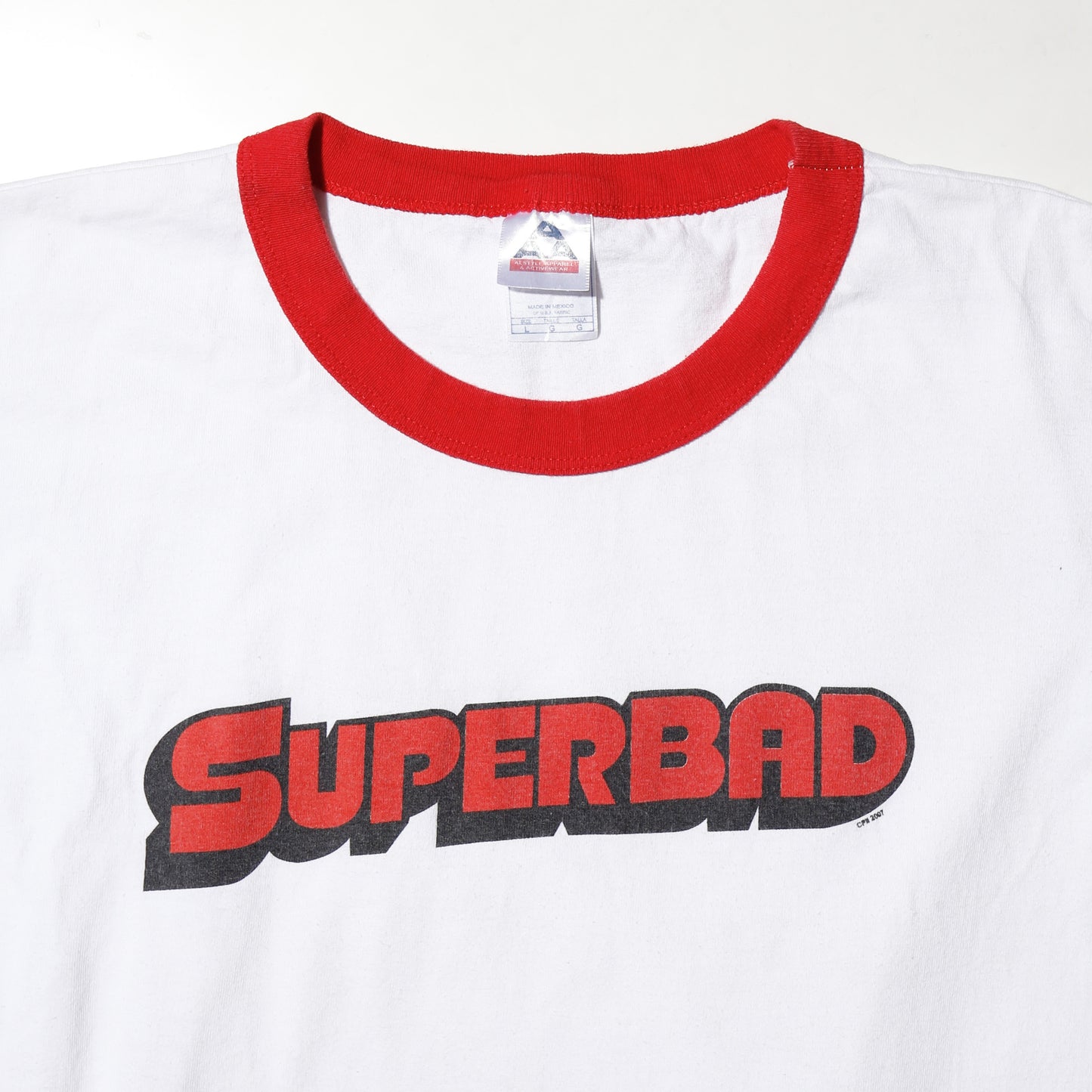 vintage 2007's supepbad promo ringer t-shirt
