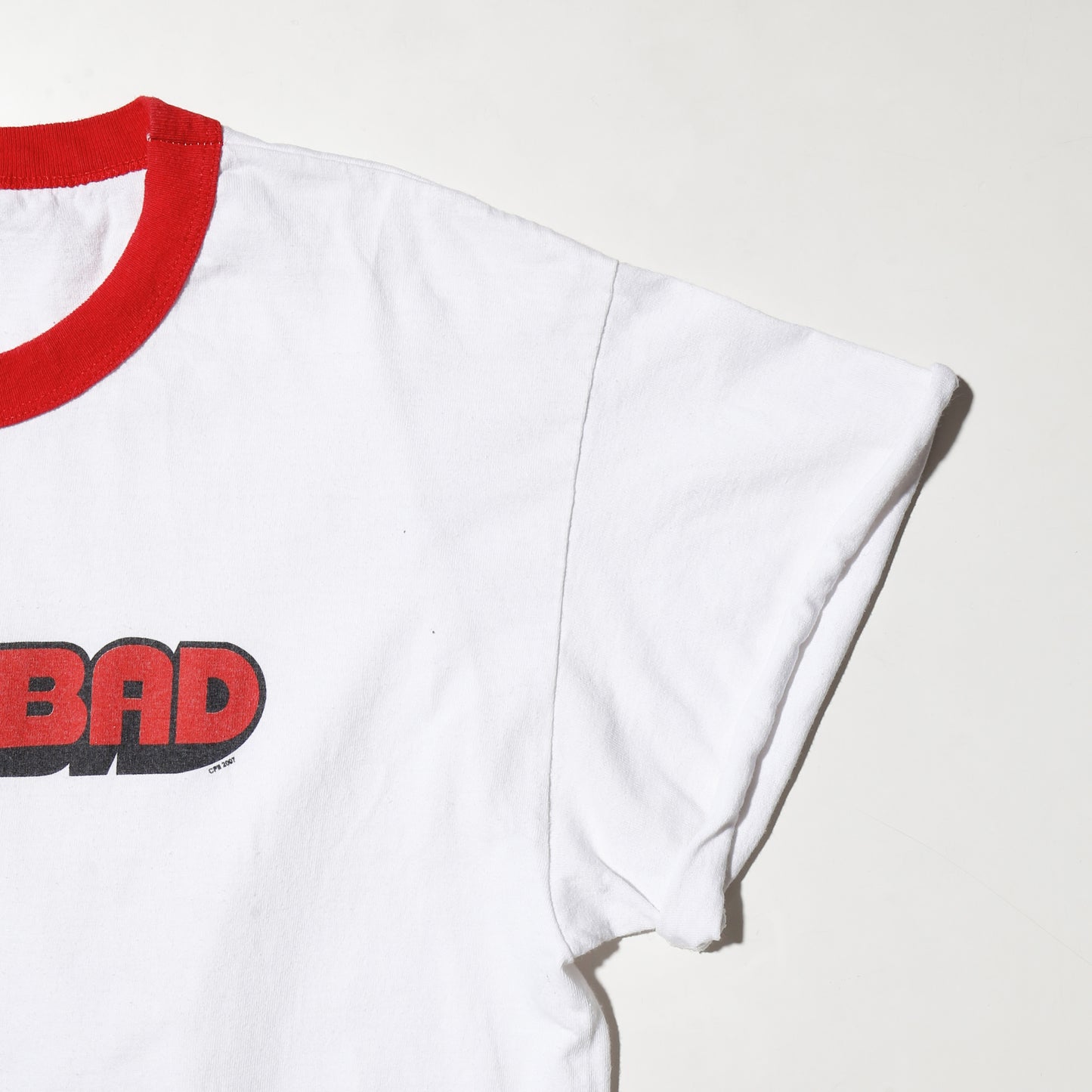 vintage 2007's supepbad promo ringer t-shirt