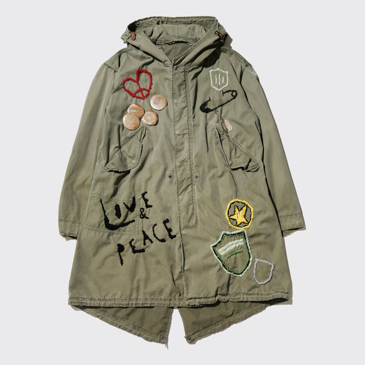 *one-off craft m-51 mods coat,with copper badge