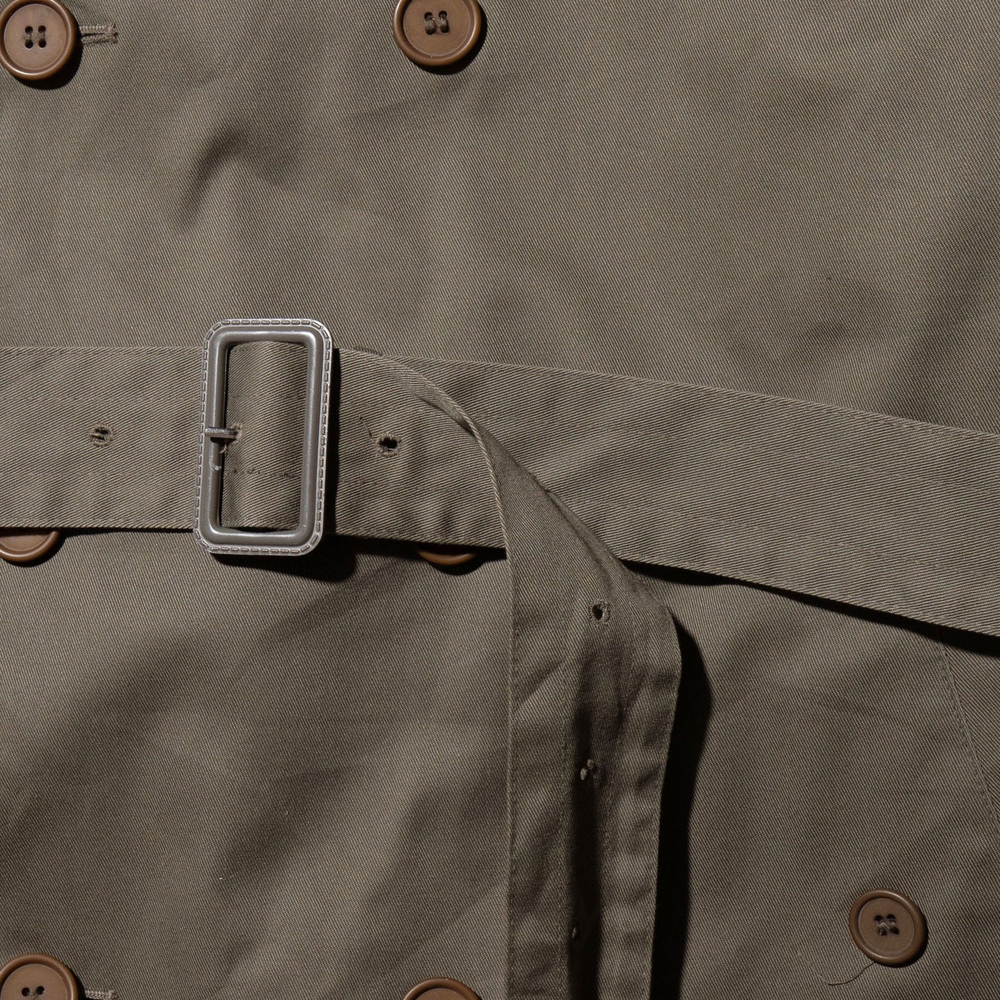 vintage detachable collar long trench coat