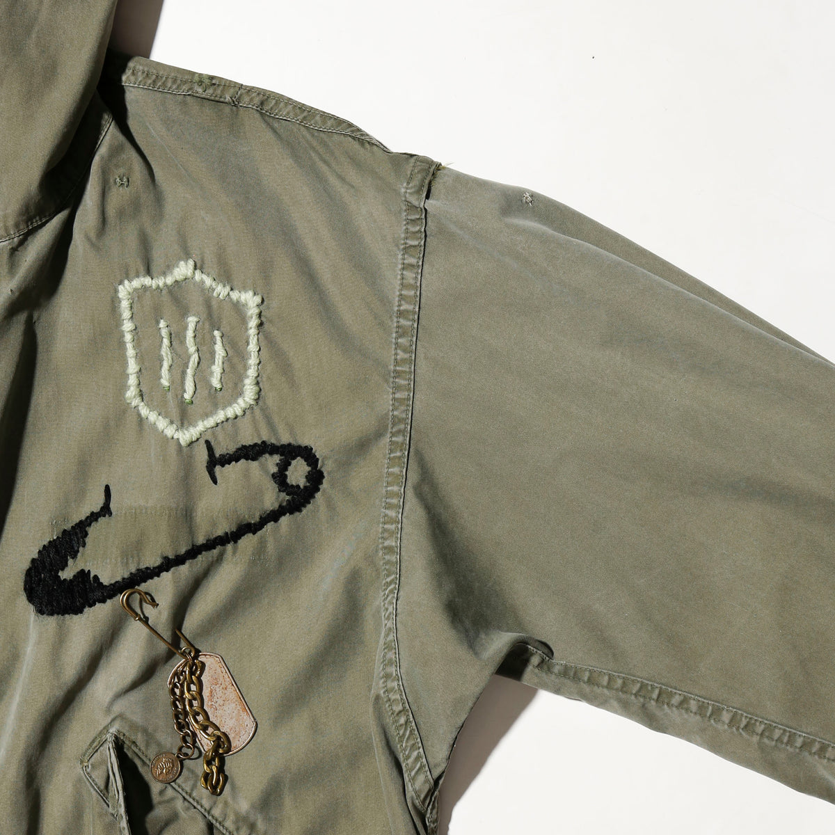 *one-off craft m-51 mods coat,with copper badge