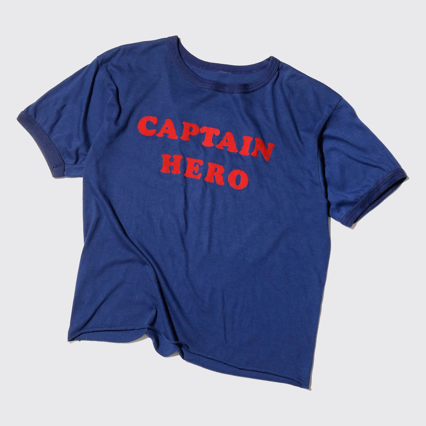 vintage 70's captain hero ringer t-shirt