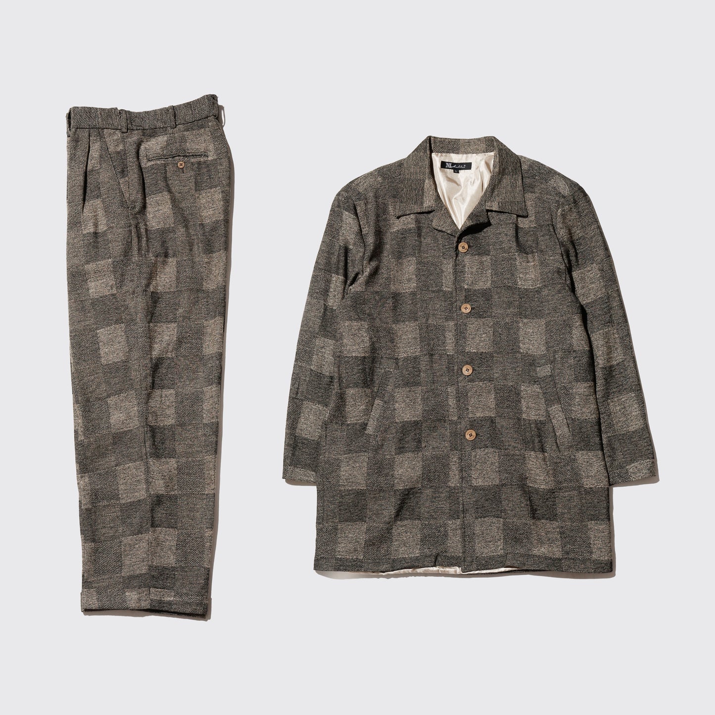 vintage grid jacquard relaxed set up