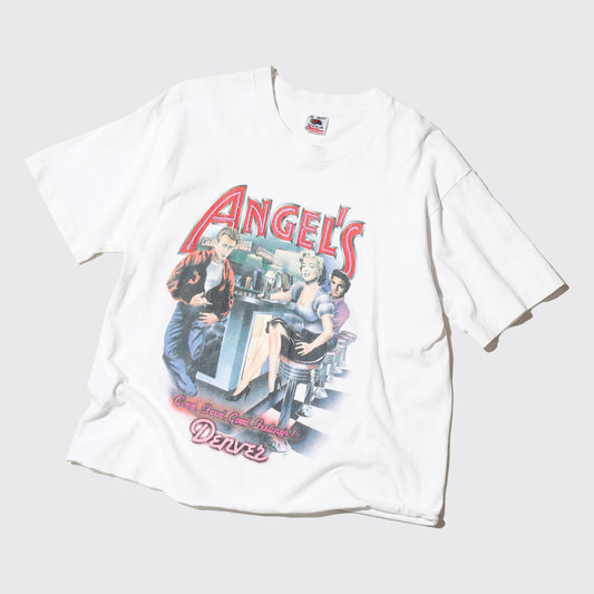 vintage 90's "angel's diner" James Dean, Marilyn Monroe, and Elvis Presley t-shirt