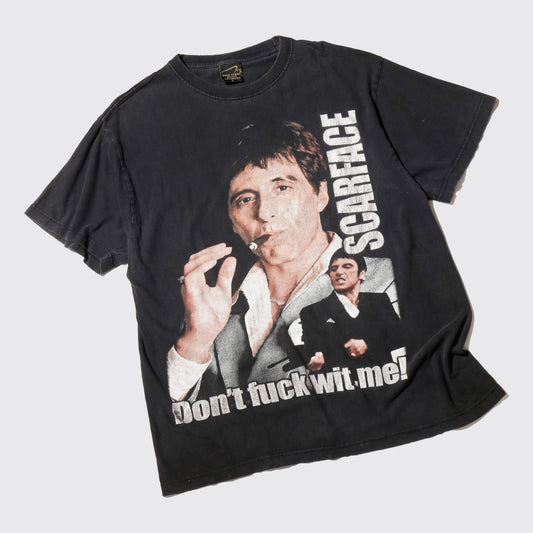 vintage 00's scarface tony montana "don't f*ck with me!" t-shirt