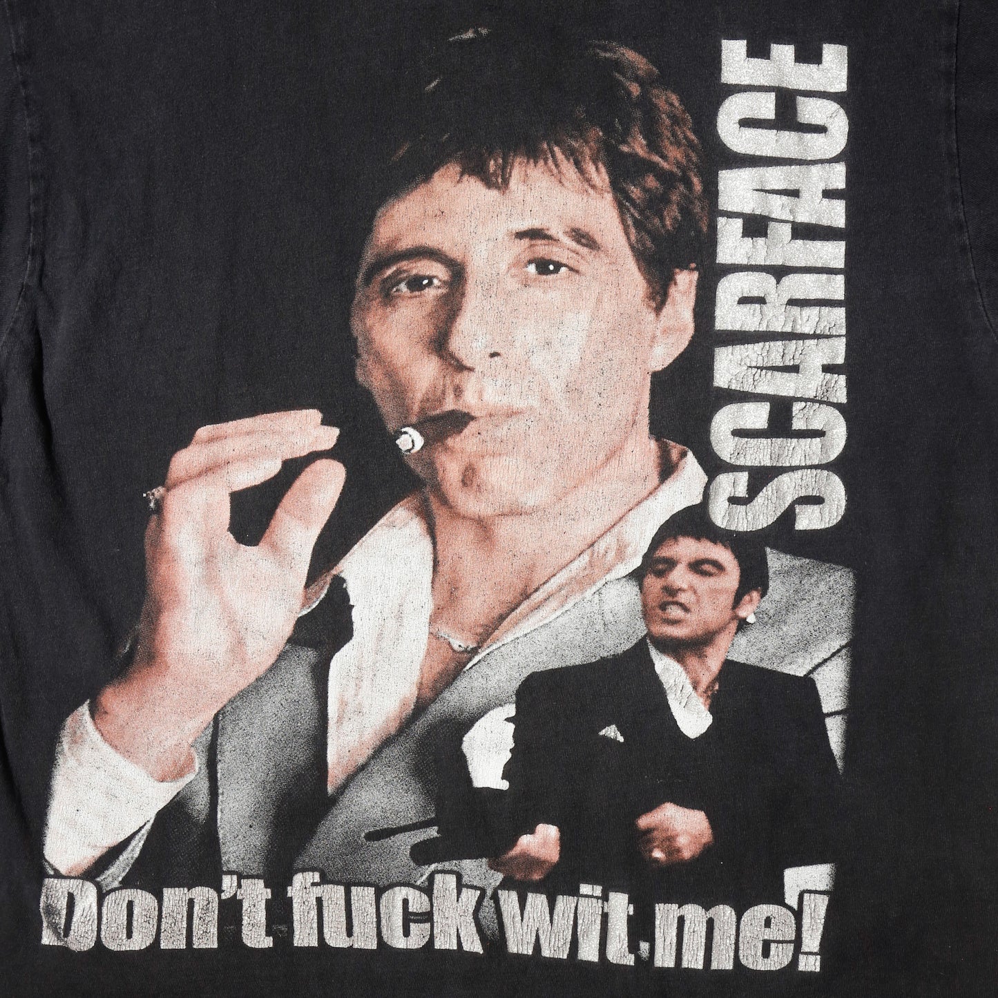 vintage 00's scarface tony montana "don't f*ck with me!" t-shirt