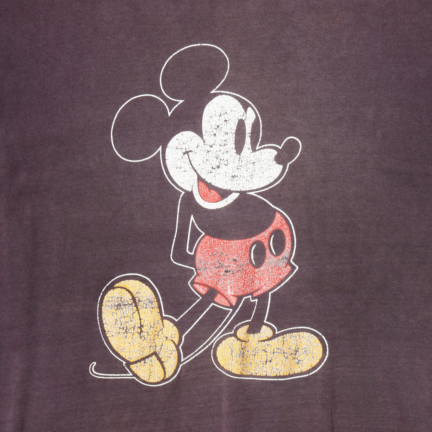 vintage 80's disney mickey mouse fade t-shirt
