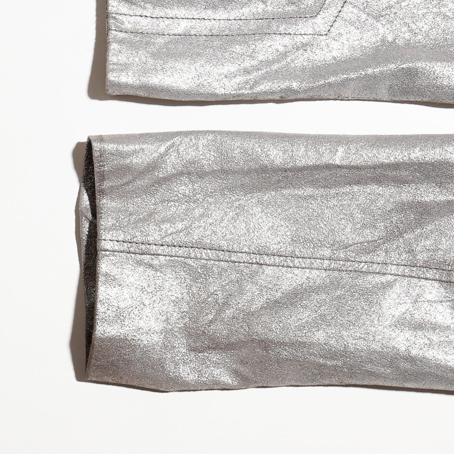 vintage sliver single leather jacket