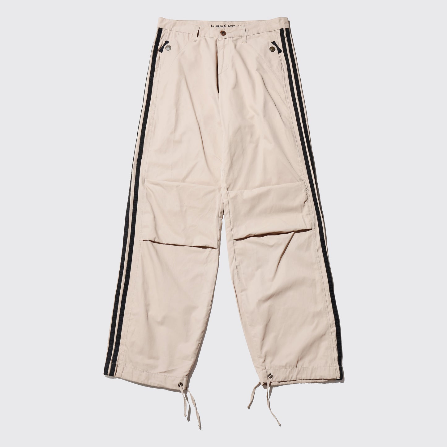 vintage euro side line nylon cargo trousers