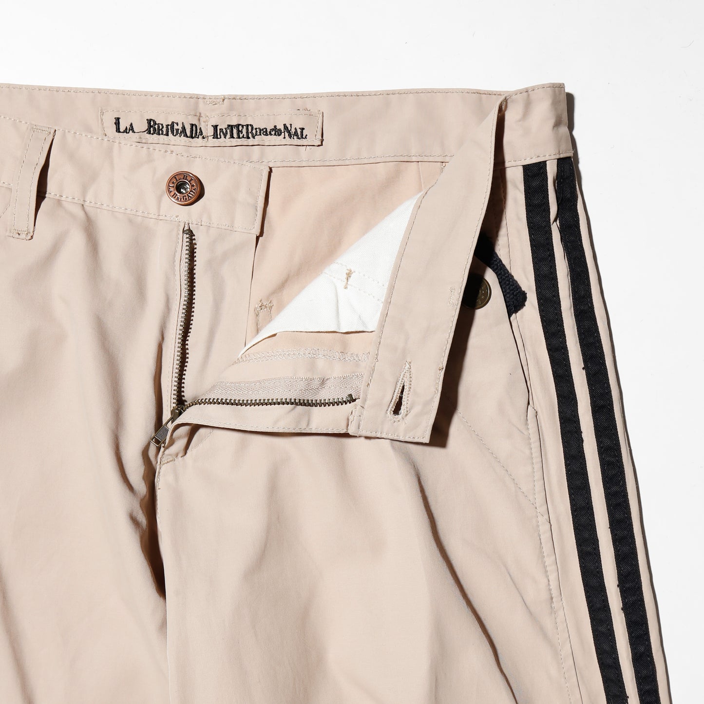 vintage euro side line nylon cargo trousers
