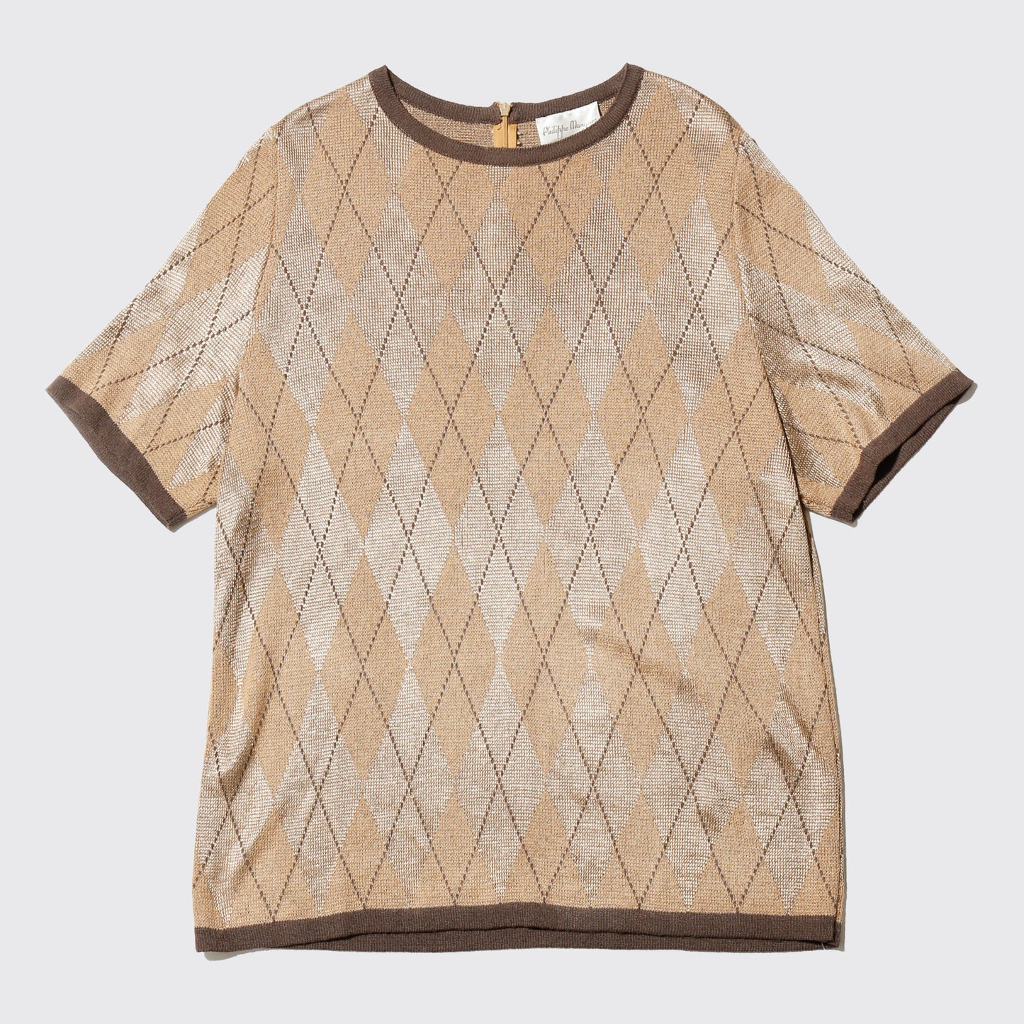 vintage argyle knit h/s