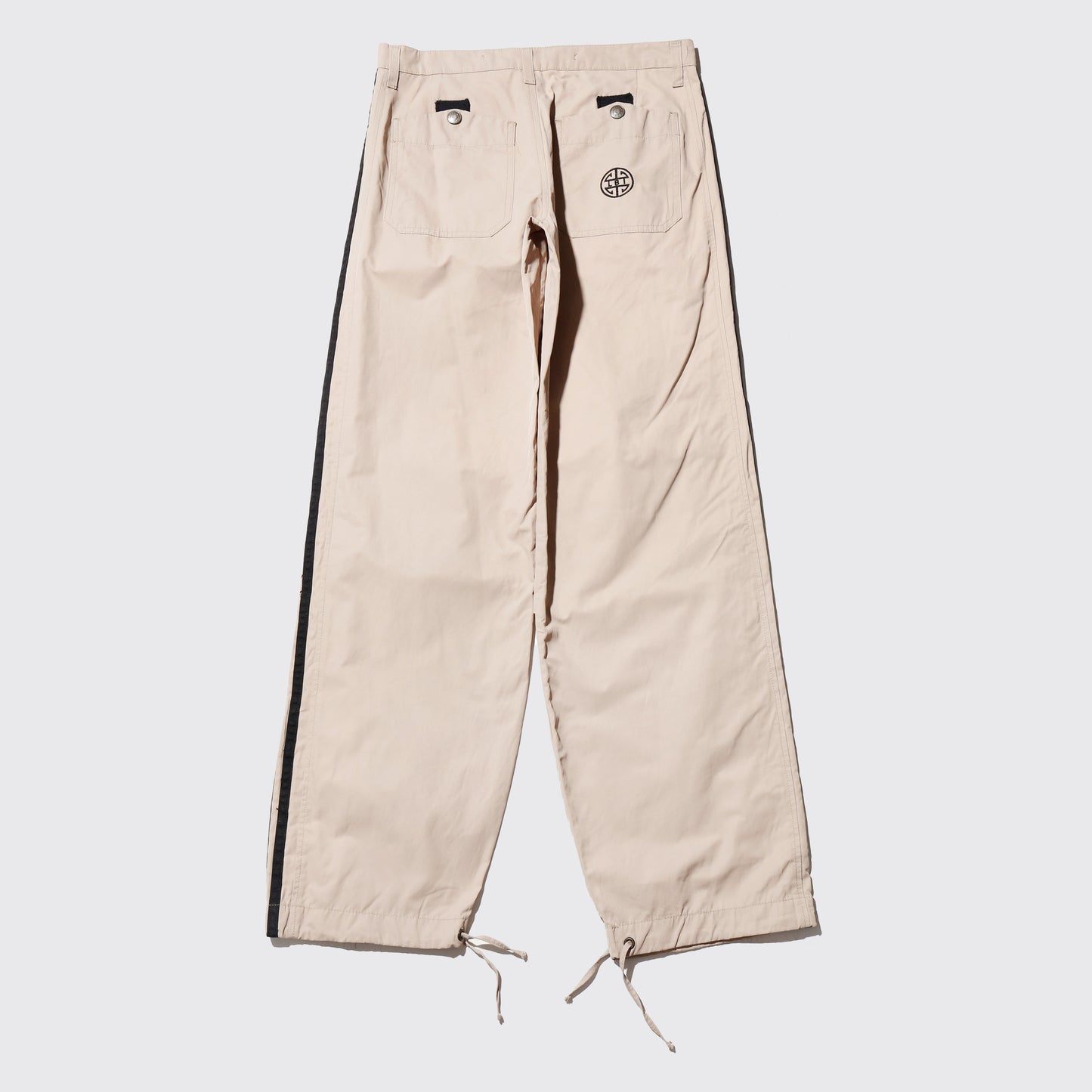 vintage euro side line nylon cargo trousers