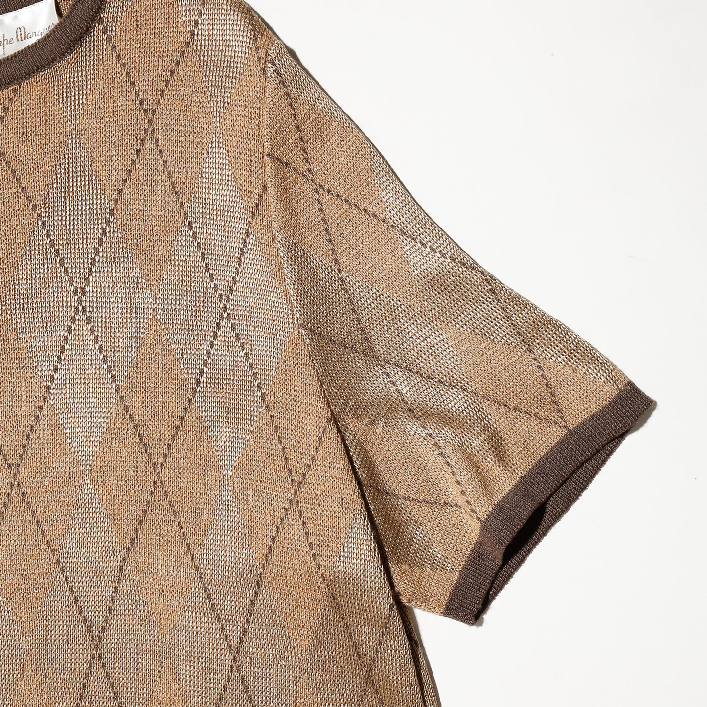vintage argyle knit h/s