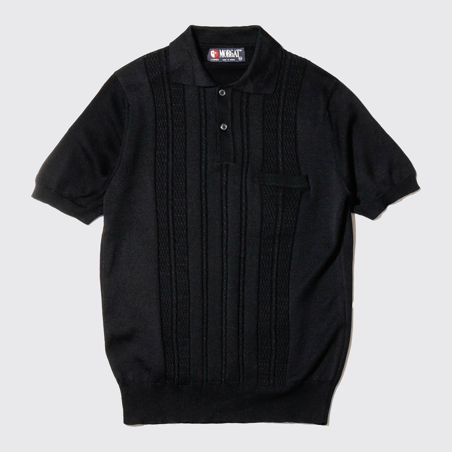 vintage euro textured polo h/s