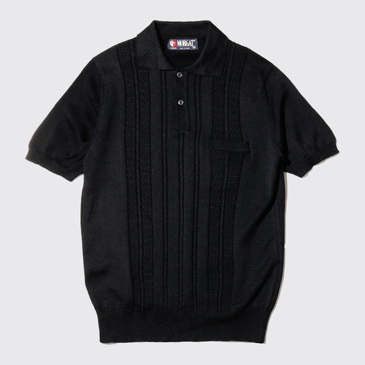 vintage euro textured polo h/s