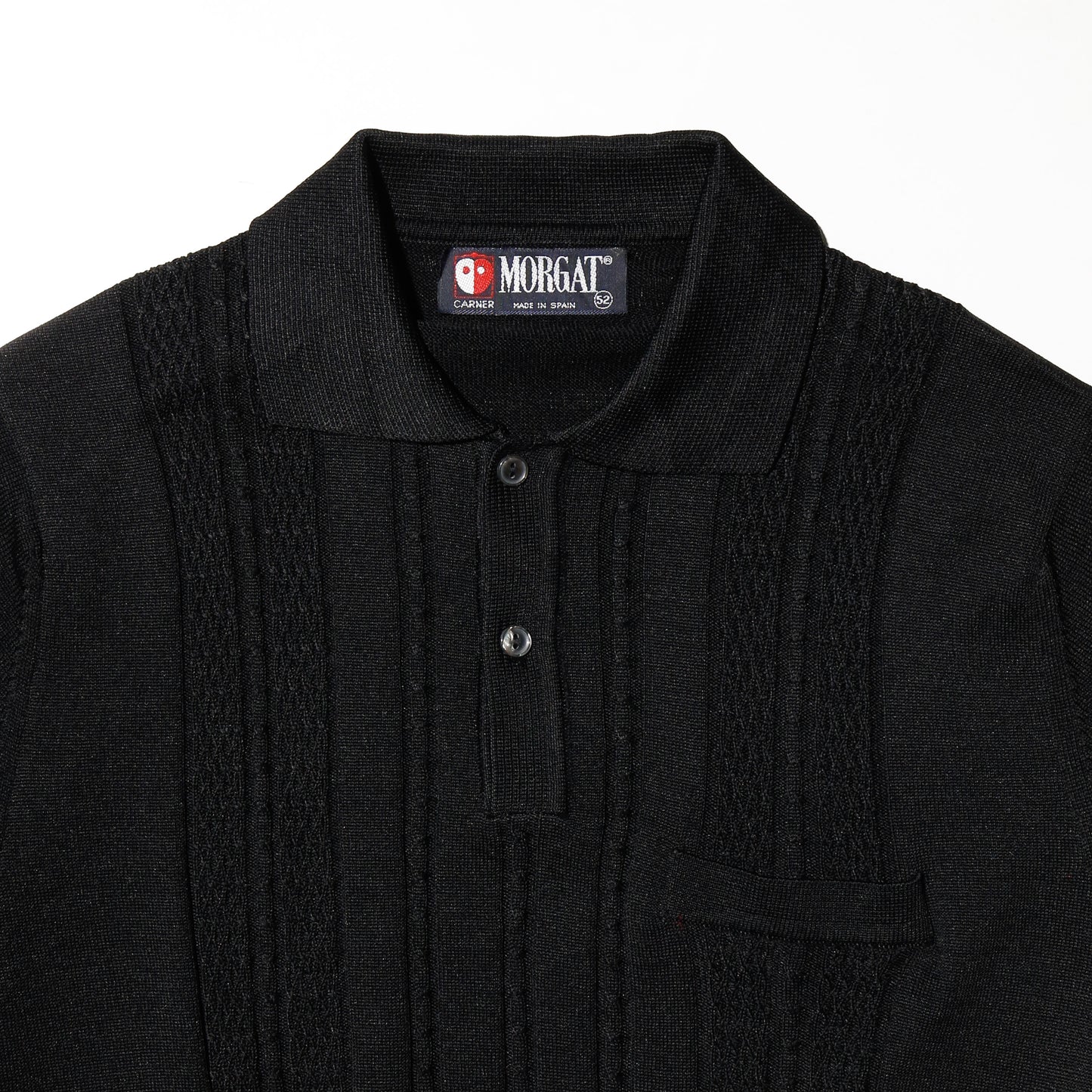 vintage euro textured polo h/s