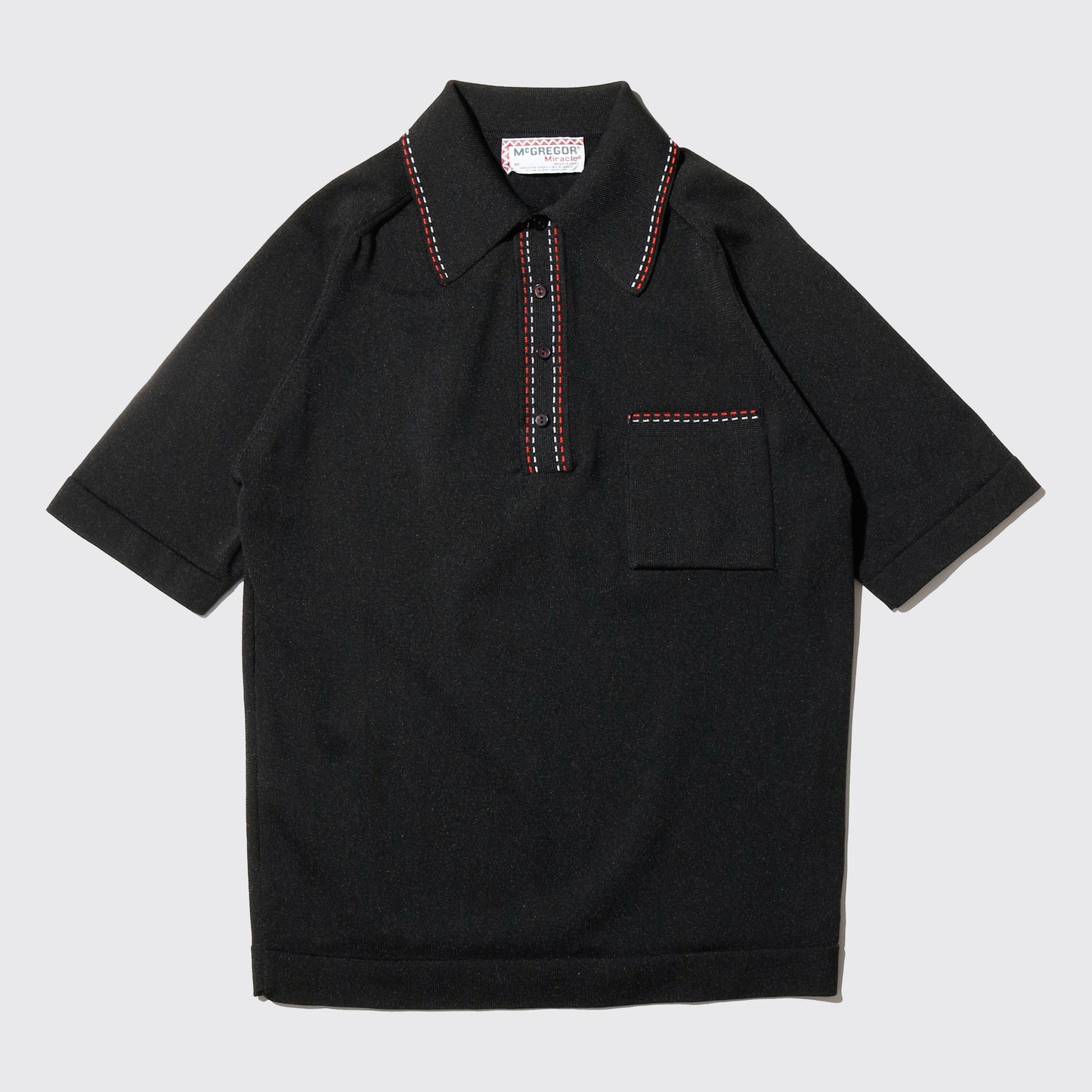 vintage 70's mcgregor stitch acrylic polo h/s