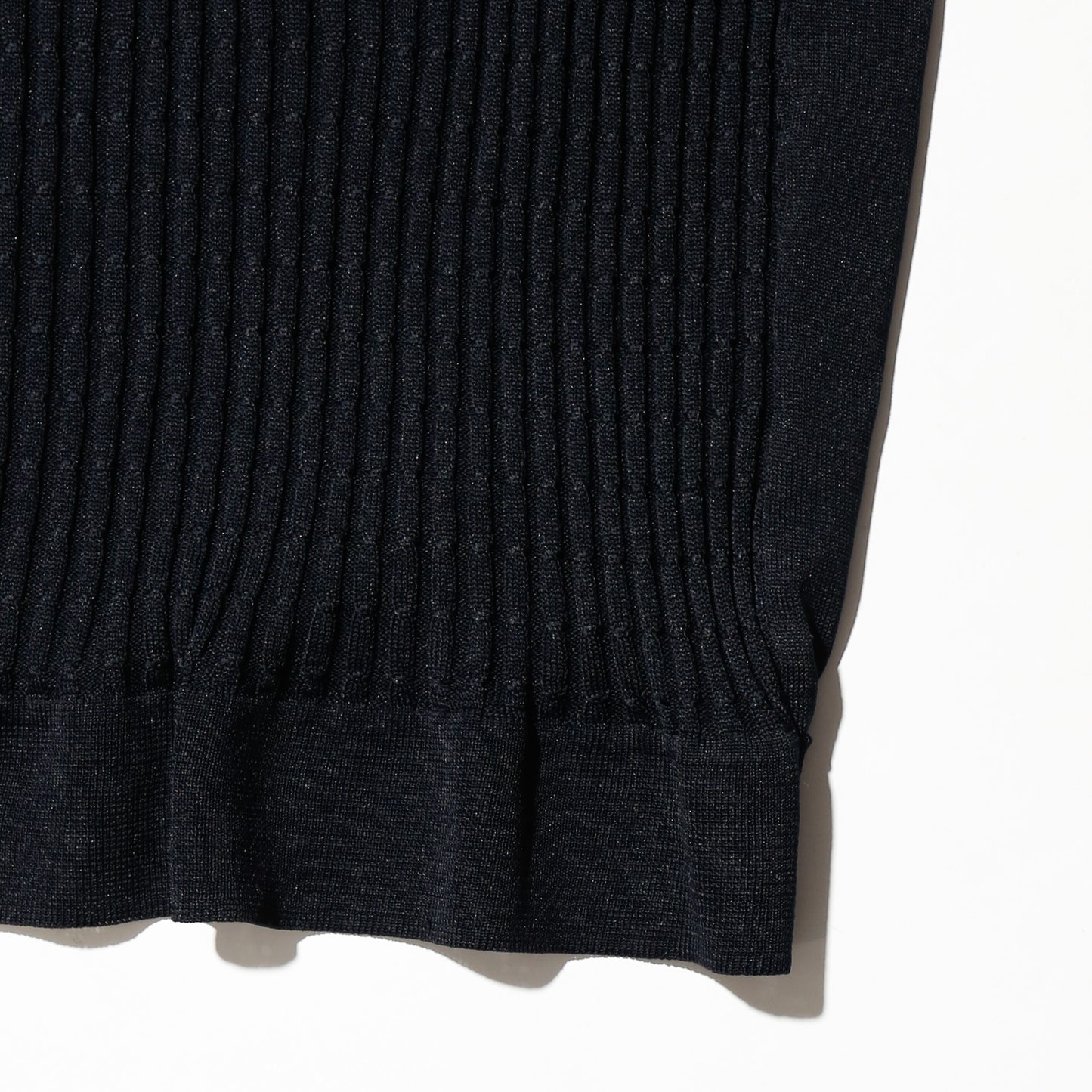 vintage half zip knit polo h/s