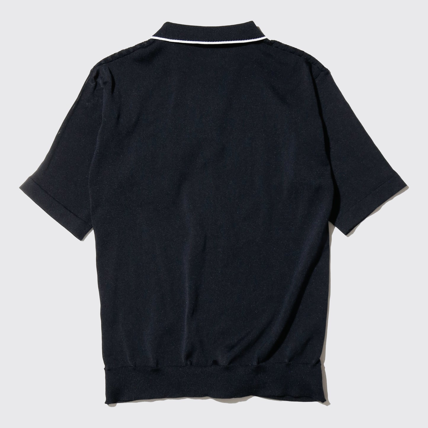 vintage half zip knit polo h/s