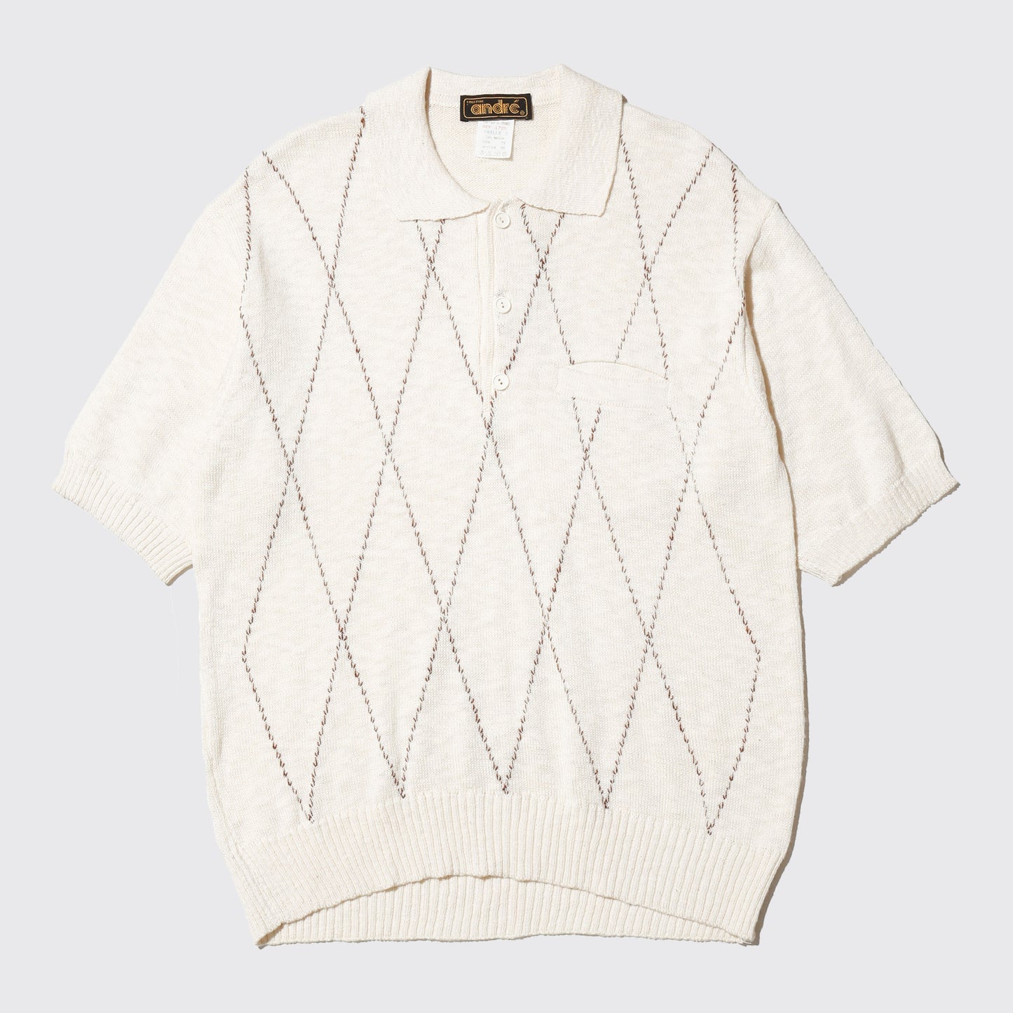 vintage euro dia knit polo h/s